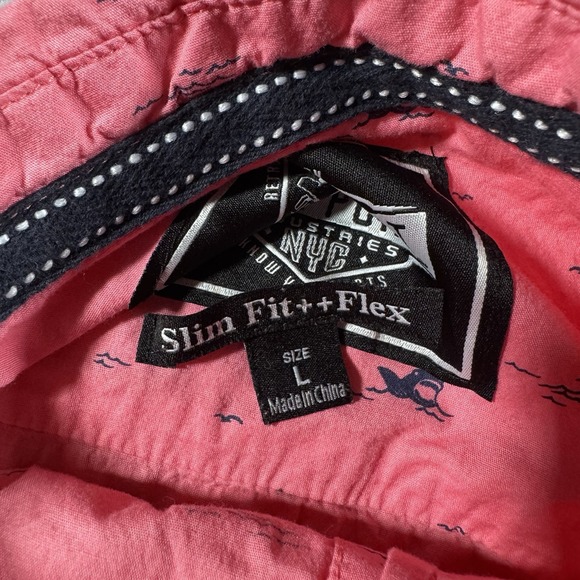 Five Point Industries NYC Retro Design Shark Shirt Men's Slim Fit Flex Large - Picture 6 of 8